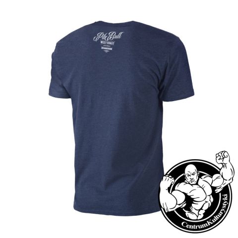 Koszulka Męska BEER Navy Melange - Pit Bull West Coast